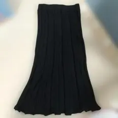 ニットスカート 黒 XL