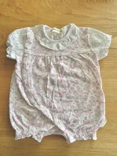 CROISSANCE BEBE クロワッサンスべべ　花柄ロンパース 70