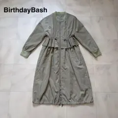 BirthdayBash♡フリル ジャンバー ロング ブルゾン スプリングコートのサムネイル