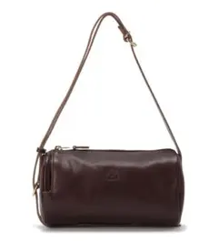 IL BISONTE イルビゾンテ2WAY 筒型レザーショルダーバッグ