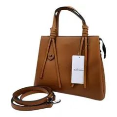 Edit Sheen 2WAY ショルダーバッグ ハンドバッグ キャメル
