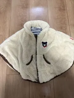 DOUBLE.B フリースポンチョ Fサイズ