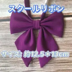 学生服 リボンタイ　スクールリボン 卒業式　コスプレ 仮装　制服リボン　パープル