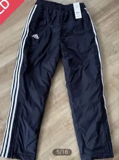 adidas 紺色ジャージパンツ 3本ライン