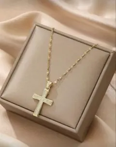 金色 十字架 ネックレス