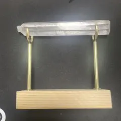 天然石 水晶ポイント 木製スタンド付き 置物