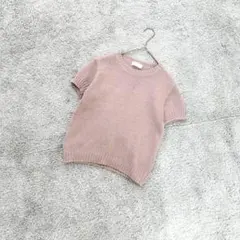 B2442【アニエスベー】ニットスモーキーピンクフレンチカジュアルフェミニン