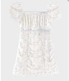 ワンピース Ripple frill flower mini onepiece Mmeeme Ripple frill flower mini onepiece Mmeeme - メルカリ