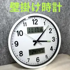 【稼働品】デジタル壁掛け時計　日付表示　温度表示のサムネイル