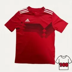 adidas アディダス サッカーウェア 半袖 赤 150cm 春夏 キッズ