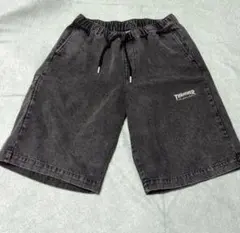 THRASHER デニム ハーフパンツ ブラック Lサイズのサムネイル