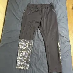 GIRAUDM ブラック 迷彩 ジャージパンツ XO