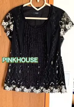 美品☆PINKHOUSE インゲボルグ　刺繍レースブラウス
