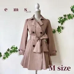 상태좋음 Aライントレンチコート Emsexcite Mサイズ ピンクベージュ