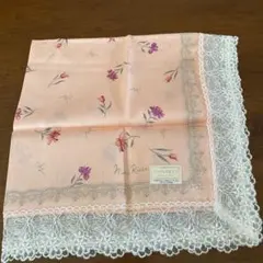 NINA RICCI ハンカチ 花柄 レース ピンクのサムネイル