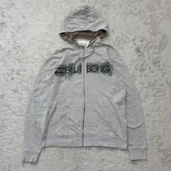 BILLABONG ジップアップフーディ グレー L サーフ CG55