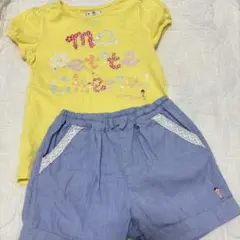 ミキハウス mikihouseバレリーナ120cmTシャツ ショートパンツセットのサムネイル