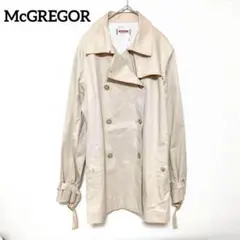 【マックレガー】ミドル丈トレンチコート(L)ベルテッド　背抜き　日本製　ベージュ