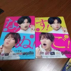 複数枚購入OKgalboガルボ x Sexy Zone 中島健人　菊池風磨下敷き