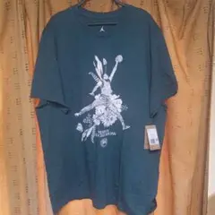 【値下げ不可】新品タグ付ジョーダンボタニカルイラストTシャツ　US2XLサイズ③