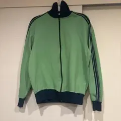 ヴィンテージ adidas 70's 80's 西ドイツ 黄緑×紺 ジャージ 3