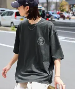 激安タグ付　ユーエスポロアッスン サークルロゴ刺繍ピグメント半袖T　ヴィンテージのサムネイル