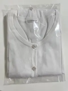 ハニーズ　CINEMA CLUB 白 ニット カーディガン 長袖　M