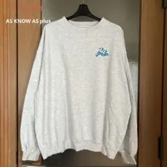 ?? AS KNOW AS plus スウェット トレーナー フリーサイズ