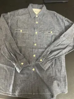 Burgus Plus ダークブルー デニムシャツ