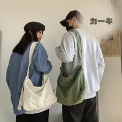 【新品★ニュースペーパーバッグ 】カーキメッセンジャー ショルダー メンズライク