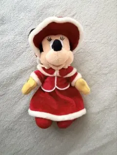 ミニーマウス　ぬいぐるみバッジ　ディズニークリスマス2023