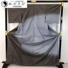 本場大島紬 付下げ 藤絹織物 都喜エ門 彩霞 証紙付 トールサイズ K-4469