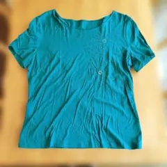 Leilianレリアン 半袖 Tシャツ ラインストーン刺繍　9号М　日本製のサムネイル