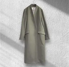 ADAM ET ROPE/アダムエロぺ　ノーカラー　ロングコート　36