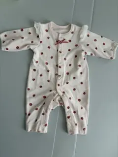 いちご柄ロンパース60サイズ