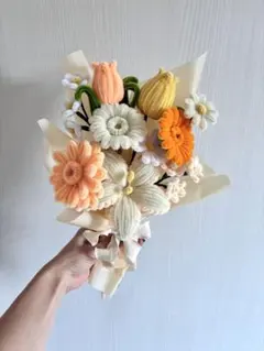 モールフラワー　ブーケ　卒業式花束　インテリア　枯れない花