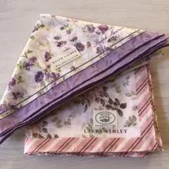 Ralph Lauren & Laura Ashley ハンカチ2枚セット