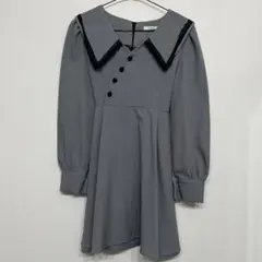 千鳥柄ミニワンピース