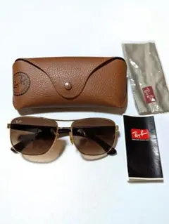 【Ray-Ban 】ブラウン サングラス ケース付き RB-3533