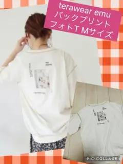 しまむら♡てらさん♡terawear emu♡バックプリント♡フォトTシャツ♡Mのサムネイル