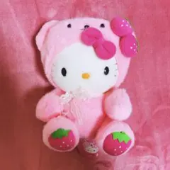 希少レア ハローキティ いちごベア 2005年製 平成レトロ サンリオ
