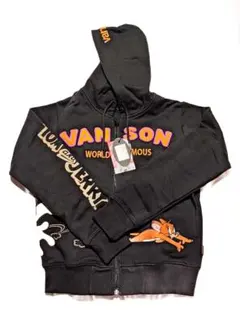 【新品】VANSON バンソン トムとジェリー 刺繍 天竺 ZIP パーカー