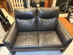 送料込】ニトリ 2人掛けソファ 布張りタイプ CA10 DR-DMOダークモカ