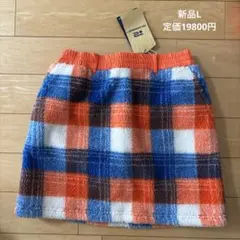 新品　ロサーセン（ROSASEN）防寒チェック柄ボアスカート　M ゴルフ