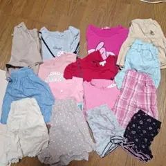 半袖・長袖Tシャツ、短パン、ワンピース、薄手パーカーの計23点