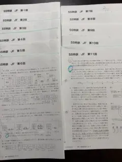 SAPIX 理科 SS特訓 JFコース プリントセット　女子学院雙葉コース