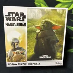 未開封新品：スターウォーズグローグージグソーパズル108ピースマンダロリアン①