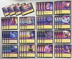 ロルカナ】ミッキーマウス スーパーレア4枚 アメジストデッキパーツ