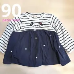 petit main ミッキー ミニー 원피스 90cm