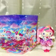 新品　サンリオ ハローキティ　ぬいぐるみ　日本製巾着付き